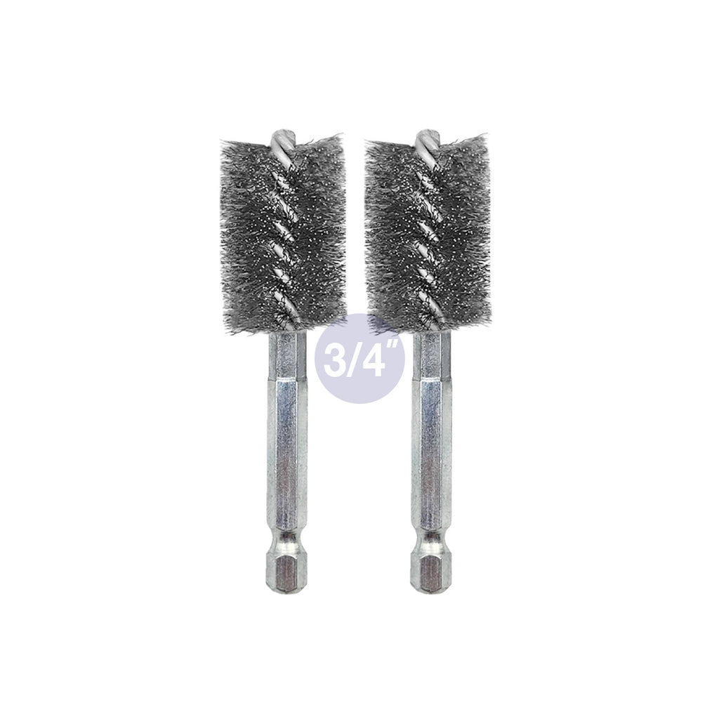 WICKED ID Copper Pipe Fitting Cleaner Wire Bore Replacement Brushes (3/4") - Wicked Tools USA