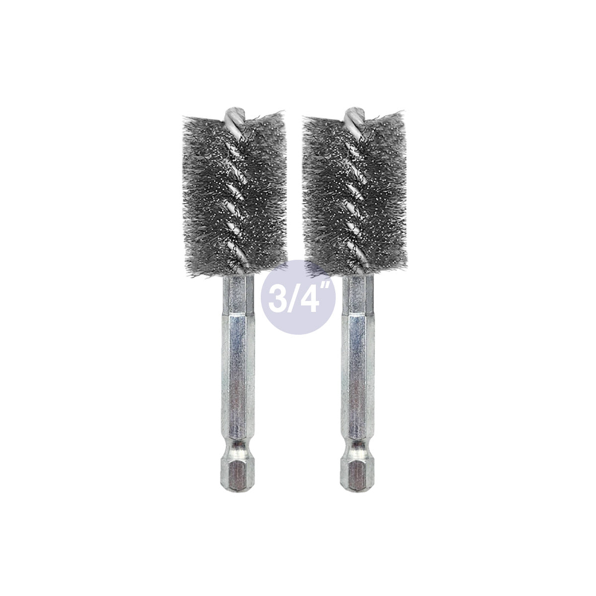 WICKED ID Copper Pipe Fitting Cleaner Wire Bore Replacement Brushes (3/4") - Wicked Tools USA